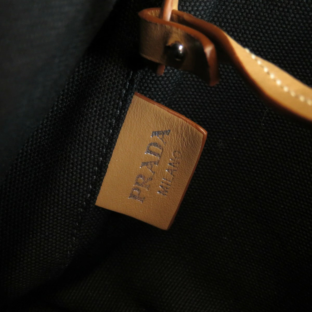 Prada Canapa Bucket Tote Bag Canvas - Picture 7 of 11